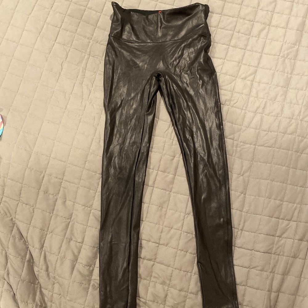 Spank faux leather leggings WORN 2x